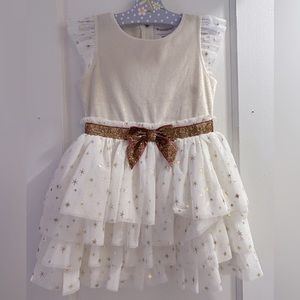 American Girl -Golden Twinkle Dress for Little Girls